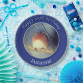 ブルーバードパーソナライズされたハッピーバースデー ペーパープレート (パーティー)