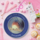 ブルーバードパーソナライズされたハッピーバースデー ペーパープレート (パーティー)