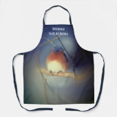 ブルーバードパーソナライズされた自然 エプロン (正面)