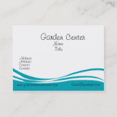 ブルーバードヒマワリフローラコラージュ水彩 名刺 (裏面)