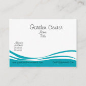 ブルーバードヒマワリフローラコラージュ水彩 名刺 (裏面)