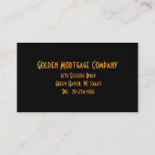 ブルーバードビジネスカードブラック 名刺 (裏面)