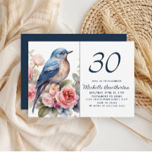 ブルーバードピンクの花30歳の誕生日