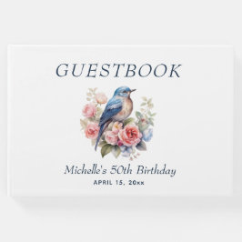 ブルーバードピンクフローラ50誕生日 ゲストブック