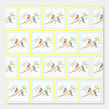 ブルーバードピールとスティック壁紙