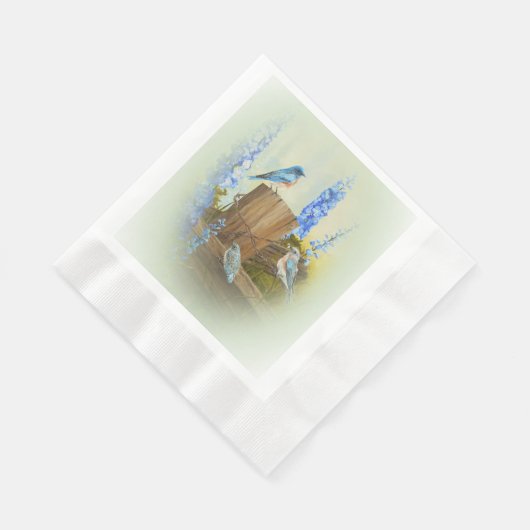 ブルーバードファミリー 縁ありランチョンナプキン (角)