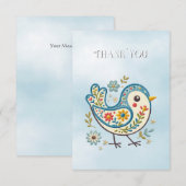 ブルーバードフローラサンキューカード サンキューカード (正面/裏面)