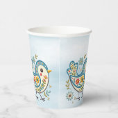 ブルーバードフローラ紙カップ 紙コップ (右)