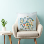 ブルーバードフローラ装飾用クッション クッション (椅子)