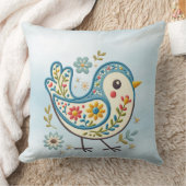 ブルーバードフローラ装飾用クッション クッション (ブランケット)