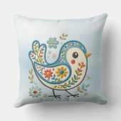 ブルーバードフローラ装飾用クッション クッション (裏面)