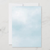 ブルーバードフローラ誕生日パーティーへの招待 招待状 (裏面)