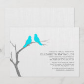 ブルーバードブライダルシャワー招待状 招待状 (正面/裏面)