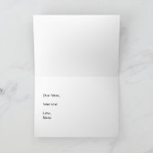 ブルーバードブラックグリーティングカード カード (内部)