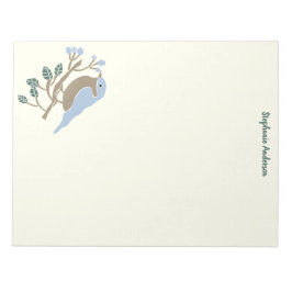 ブルーバードブルーベリーパーソナライズされた ノートパッド