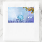 ブルーバードブルーポンドバード 長方形シール (バッグ)