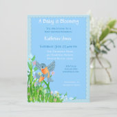 ブルーバードベビーシャワー招待状 招待状 (スタンド正面)