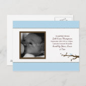 ブルーバードベビー発表 案内ポストカード (正面/裏面)