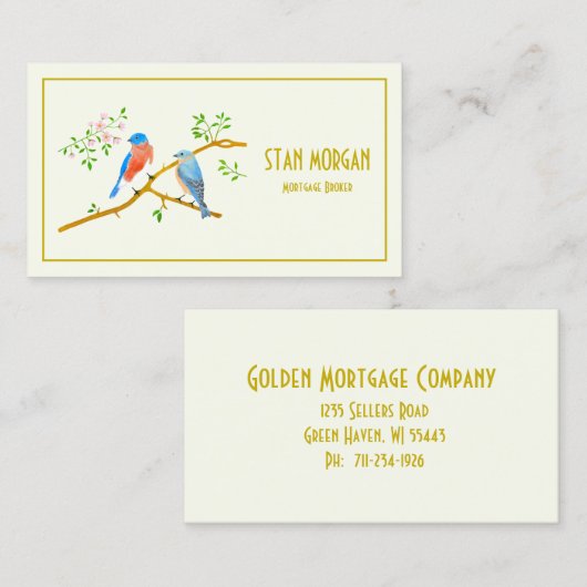 ブルーバードペアの名刺 名刺 (正面/裏面)