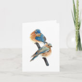 ブルーバードペアサンキューカード サンキューカード (正面)