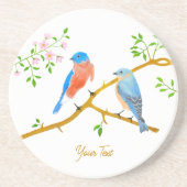 ブルーバードホワイトサンドストーンラウンドコースター コースター (正面)