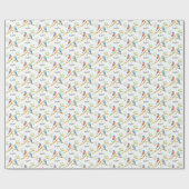 ブルーバードホワイトラッピング紙 ラッピングペーパー (フラット)