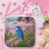 ブルーバードマザーズデイ ペーパープレート (パーティー)