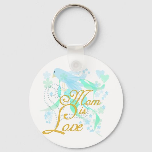 ブルーバードママは愛 キーホルダー (正面)