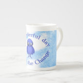 ブルーバードモチベーション ボーンチャイナマグカップ (正面右)