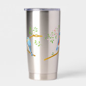 ブルーバードモノグラムのステンレス鋼 保温保冷タンブラー (右面)