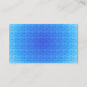 ブルーバードモノグラムイニシャルM エレガント 名刺 (裏面)