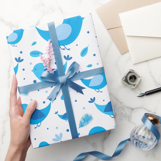ブルーバードラッピング紙 ラッピングペーパー