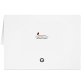 ブルーバードラブブルーハートパーソナライズされたフォトカード (裏面横)