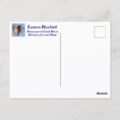 ブルーバードルミの引用文写真を歌いたい ポストカード (裏面)