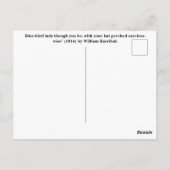 ブルーバードレディ ポストカード (裏面)