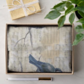 ブルーバードヴィンテージシート音楽ティッシュペーパー 薄葉紙 (ギフト)