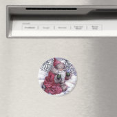 ブルーバード付きサンタ マグネット (インサイチュ (食洗機))