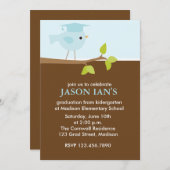 ブルーバード卒業パーティー招待状 招待状 (正面/裏面)