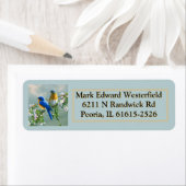 ブルーバード差出人住所ラベル ラベル (インサイチュ)