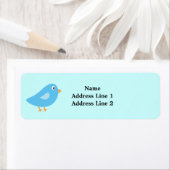 ブルーバード差出人住所ラベル ラベル (インサイチュ)