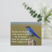 ブルーバード引用文 ポストカード (スタンド正面)