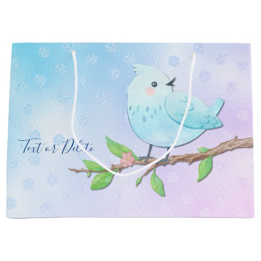 ブルーバード抱き枕 ラージペーパーバッグ (正面)