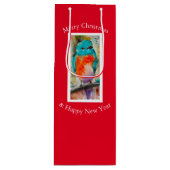 ブルーバード抱き枕 ワインギフトバッグ (正面)