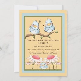 ブルーバード新生児 案内状