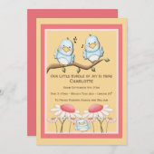 ブルーバード新生児 案内状 (正面/裏面)