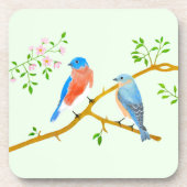 ブルーバード淡い色のグリーンコースター コースター (正面)