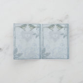 ブルーバード結婚の感謝 サンキューカード (内部)