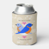 ブルーバード結婚・ラブバード 缶クーラー (缶正面)