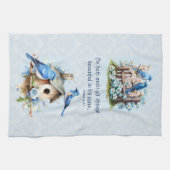 ブルーバード聖なる書物、 経典タオルバードハウスエククレシアテス キッチンタオル (横)