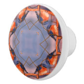 ブルーバード自然抽象芸術アート セラミックノブ (右)